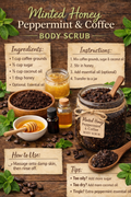 Minted Honey Peppermint & Coffee Scrub